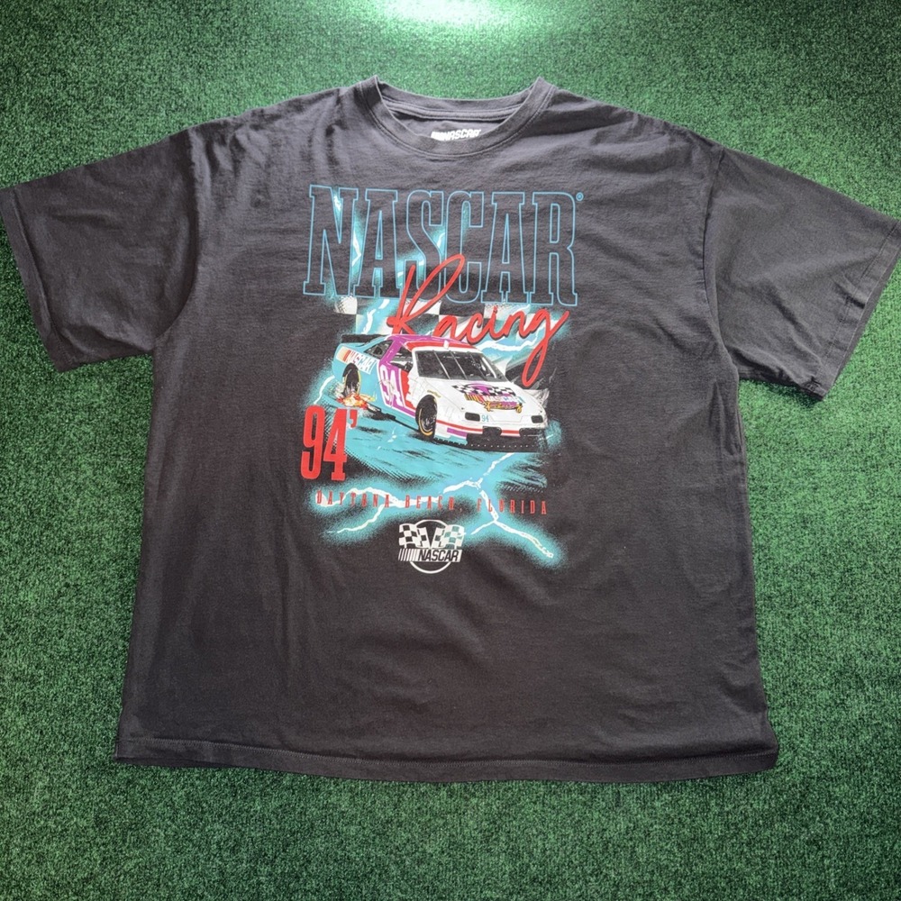 NASCAR Racing 94' Graphic T Shirt Men's Size Large Black T Shirt